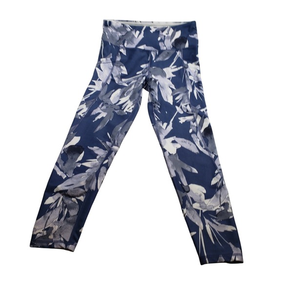 Marika Pants - Marika Women Leggings S Blue Floral Activewear Pockets